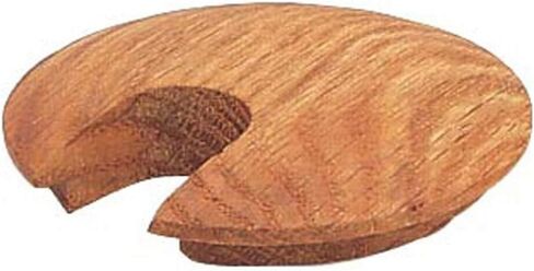 Slotted Hardwood Maple Cable Hole Grommet- Unfinished 2-1/4" Grommet For Desk Holes- Computer Cord Hider For Office & Cabinet Hardware- Durable Cord Hole Grommet To Manage Cable Or Cord Outlet Covers in Saudi Arabia