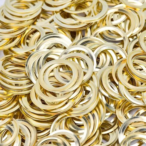 Brass Eyelets and Grommets Set, 200 Pieces Heavy Duty Eyelets with Washers for Canvas, Shoes, Clothing, Fabric, Leather,Bag,Banner and Craft Making,Eyelet Repair Replacement (1/2 inch Hole) in Saudi Arabia