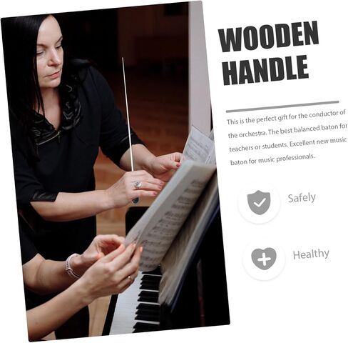 Toddmomy 2pcs Resin Conducting Stick for Marching Band Comfortable Grip Orchestra Music Tool Conductors for in Saudi Arabia