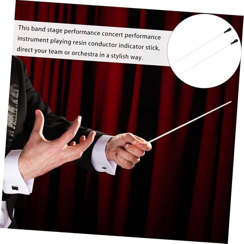 Toddmomy 2pcs Resin Conducting Stick for Marching Band Comfortable Grip Orchestra Music Tool Conductors for in Saudi Arabia
