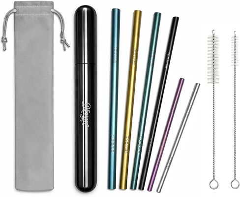 Titanium Vocal Training Straw Set, 6 Sizes Singing Straw Voice Trainer for Vocal Warm Ups, Breath Control and SOVT Voice Therapy for Singers and Speakers in Saudi Arabia