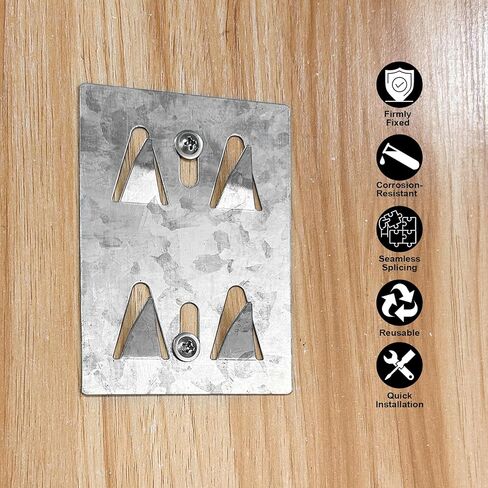 30 Pcs Surface Mount Impaling Clips for Acoustic Panels – Galvanized Steel Mounting Hardware for Drywall, Plywood & Masonry in Kuwait