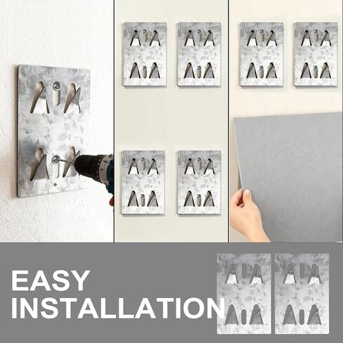 30 Pcs Surface Mount Impaling Clips for Acoustic Panels – Galvanized Steel Mounting Hardware for Drywall, Plywood & Masonry in Kuwait