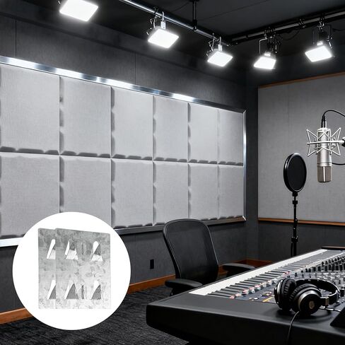 30 Pcs Surface Mount Impaling Clips for Acoustic Panels – Galvanized Steel Mounting Hardware for Drywall, Plywood & Masonry in Kuwait