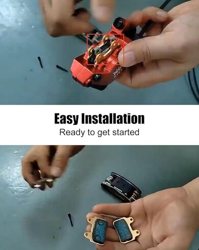 2Pcs E-Bike Brake Pads with Stainless Steel Shrapnel Fit for Ridstar Q20 Q20 Pro H26 Pro E-Bicycle, Fit for XD-KLBS-DOTS XOD Hydraulic Braking System in Kuwait