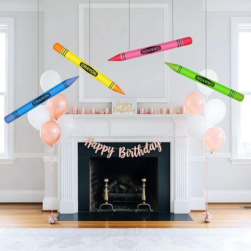 بالون عملاق قابلة للنفخ - يعود إلى زينة بالونات المدارس - لوازم الحفلات والهدايا - (4Crayons) in Kuwait