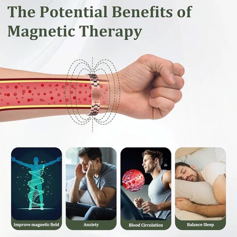 Copper Magnetic Cross Bracelet for Men - Ultra Strength Magnetic Mens Cross - With Size Adjustment Tool in Saudi Arabia