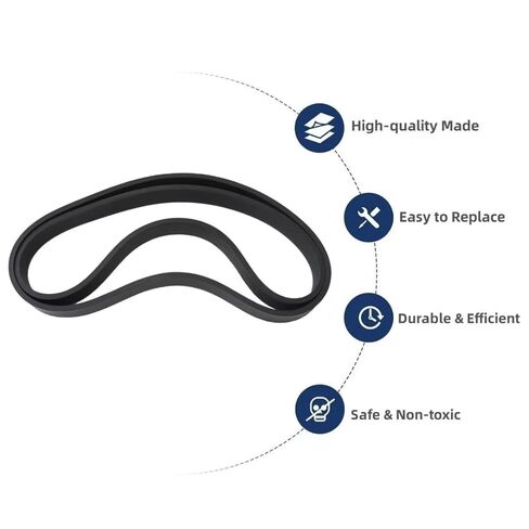 Updated Pack of 2 Replacement Belts for Bissell Cleanview Bagless Vacuum Cleaner Models 1836, 1837, 1838, 2410, 24101, 2412, 9595A, 2486, 2487, 2488, 2489, 2490, 2491, 2492, 2494, 7482, 3918, 3918C in Saudi Arabia