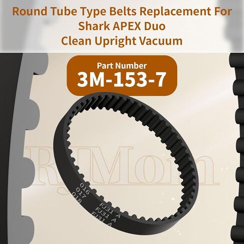 Replacement Vacuum Belts for Shark APEX: 3M-153-7 Soft Front Roller Belts for Shark Vertex Ultralight Vacuum Cleaner AZ1002 AZ1000 AZ2002 AZ2000 AX952 ZU782 ZS360 ZS362 LA502 LA500 LA455 UV850 2-Pack in Kuwait