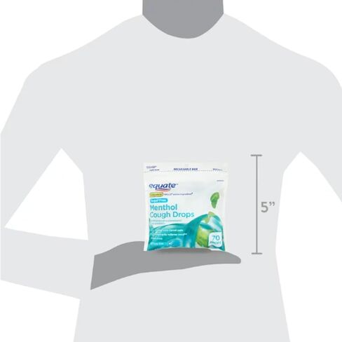 Equate Sugar-Free Menthol Cough Drops, 70 Count Pack of 02, 140 Total + me Gusta Sticker in Saudi Arabia