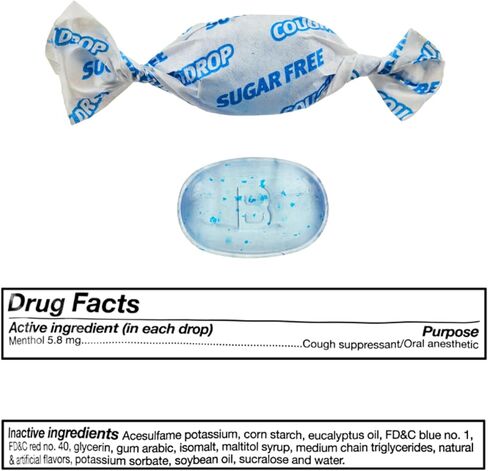 Equate Sugar-Free Menthol Cough Drops, 70 Count Pack of 02, 140 Total + me Gusta Sticker in Saudi Arabia