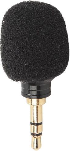 Mini Microphone,Mini Condenser Microphone with High Sensitivity,3.5mm Audio Connector,Noise Reduction Microphone for Voice Recording, Chatting and Singing in Saudi Arabia