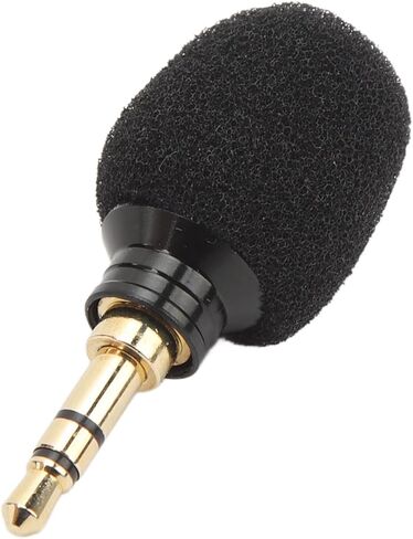Mini Microphone,Mini Condenser Microphone with High Sensitivity,3.5mm Audio Connector,Noise Reduction Microphone for Voice Recording, Chatting and Singing in Saudi Arabia