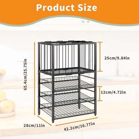 رف عرض الحلوى، منظم الوجبات الخفيفة من 4 طبقات للمنضدة، حامل حقيبة رقائق البطاطس مع إطار حبل مرن، محطة بار الوجبات الخفيفة، رف عرض البيع بالتجزئة للمتجر، حجرة المؤن، المكتب (أسود) in Kuwait