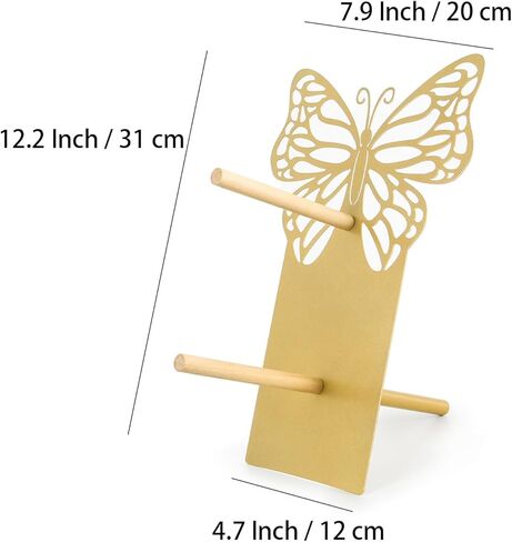 AIM & GGKK Gold Butterfly Donut Stand Display Wall,Metal Donut Holder Stand for Party Dessert Table,Donuts Board for Weddings Birthday Baby Shower,Bagel Holder Donuts Bar Display Decor in Saudi Arabia