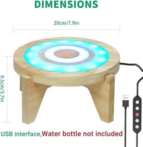 LED Drink Dispenser Stand, Beverage Dispenser Holder with16 Lighting Effects for Home, Parties, and Catering Events, Holder Fits up to 5-Gal Jug, 8.5 inch (Water Bottle not Included) in Saudi Arabia