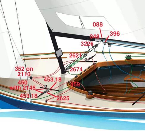 Harken Bullet Blocks، كتلة رصاصة خروج مزدوجة الحزم in Kuwait