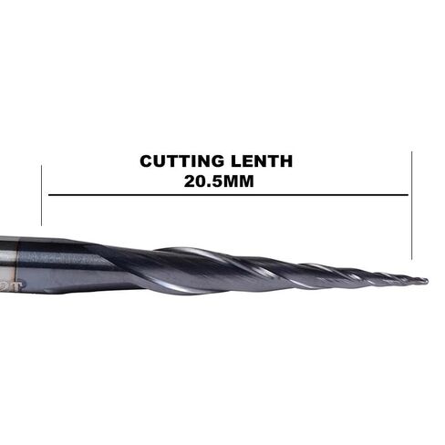 5 قطعة HRC55 مدبب الكرة الأنف دوامة نهاية مطحنة R0.5xD4x20.5x50L التنغستن الصلبة كربيد CNC راوتر بت 2 الناي الكرة الأنف نهاية مطحنة قاطعة المطحنة in Kuwait