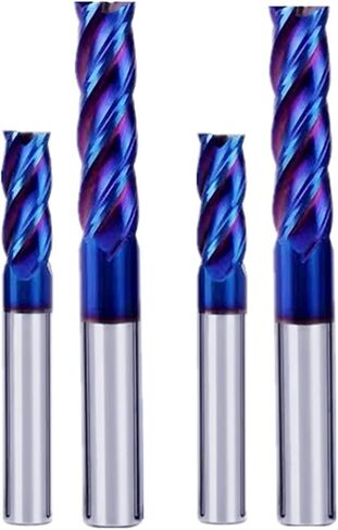 قاطعة طحن نهاية كربيد التنجستن 4 مزامير HSS HRC 65 درجة مطحنة نهاية مسطحة 4 مزامير فولاذ كربيد التنجستن 1 مم إلى 20 مم أداة قطع التصنيع باستخدام الحاسب الآلي - حافة مربعة (D10.0xD10xL75) in Kuwait