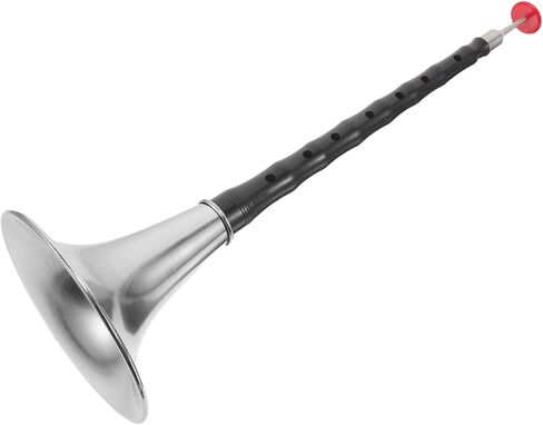 minkissy D Key Suona Traditional Chinese Wind Instrument for Beginners and Adults, Abs Resin Body with Silver-plated Black Bowl, High-strength Corrosion-resistant Suona Horn for Folk Music in Saudi Arabia