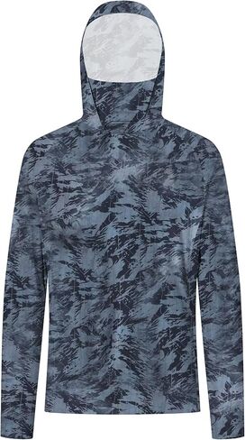 Cromoncent UPF 50+ Long Sleeve UV SPF Fishing Men's Sun Protection Hoodie Shirt Lightweight Shirts with Mask Rash Guard in Saudi Arabia