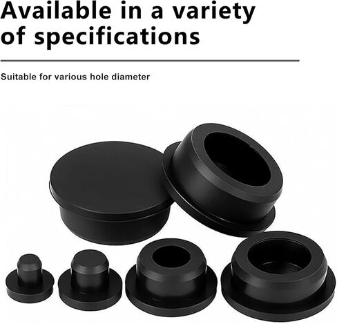 67 قطعة 11 مقاسًا من سدادات مطاط السيليكون الأسود للحلقات ذات الفتحة المستديرة سدادات مطاطية مرنة سدادات أنبوبية مقاومة للماء T-Type Gytovvvz in Kuwait