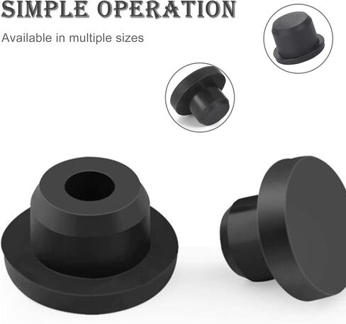 67 قطعة 11 مقاسًا من سدادات مطاط السيليكون الأسود للحلقات ذات الفتحة المستديرة سدادات مطاطية مرنة سدادات أنبوبية مقاومة للماء T-Type Gytovvvz in Kuwait