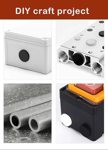 67 قطعة 11 مقاسًا من سدادات مطاط السيليكون الأسود للحلقات ذات الفتحة المستديرة سدادات مطاطية مرنة سدادات أنبوبية مقاومة للماء T-Type Gytovvvz in Kuwait