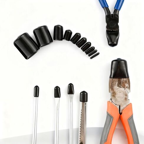 330 Pcs Round Rubber End Caps Kit, PVC Plastic Caps, Black Screw Covers for Bolts, Thread Protector Covers for Screw Bolt Nut Protective Capsset in Kuwait