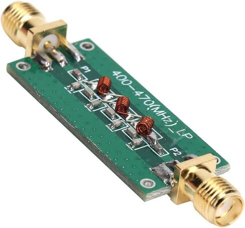Low Pass Filter Module LPF 400-470MHz, 0.6mm Double-Sided PCB with Full Tin Plating, Low Insertion Loss RF Component for Fixed Gain Amplification and Test Equipment in Kuwait
