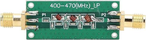 Low Pass Filter Module LPF 400-470MHz, 0.6mm Double-Sided PCB with Full Tin Plating, Low Insertion Loss RF Component for Fixed Gain Amplification and Test Equipment in Kuwait