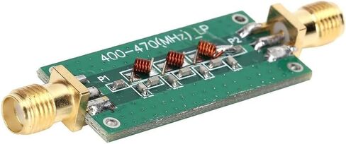 Low Pass Filter Module LPF 400-470MHz, 0.6mm Double-Sided PCB with Full Tin Plating, Low Insertion Loss RF Component for Fixed Gain Amplification and Test Equipment in Kuwait