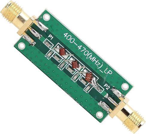 Low Pass Filter Module LPF 400-470MHz, 0.6mm Double-Sided PCB with Full Tin Plating, Low Insertion Loss RF Component for Fixed Gain Amplification and Test Equipment in Kuwait