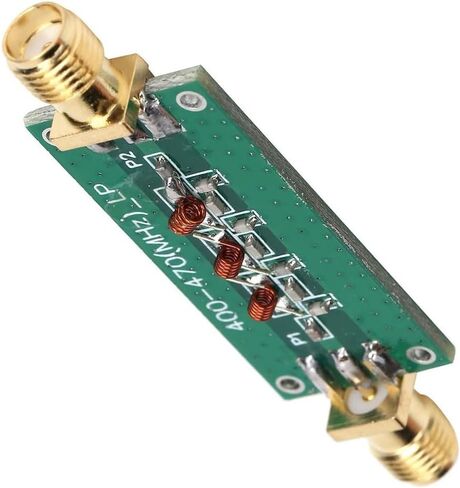 Low Pass Filter Module LPF 400-470MHz, 0.6mm Double-Sided PCB with Full Tin Plating, Low Insertion Loss RF Component for Fixed Gain Amplification and Test Equipment in Kuwait