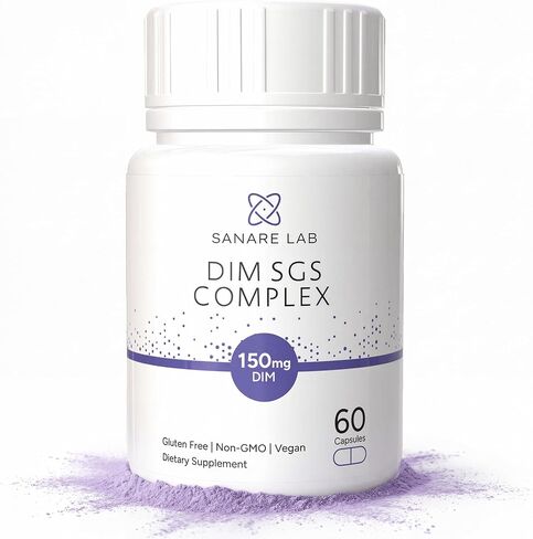 مركب DIM SGS 150 مجم - دييندوليل ميثان مع مستخلص بذور البروكلي والرمان - دعم توازن الهرمونات للنساء والرجال - نباتي، غير معدل وراثيًا، 60 كبسولة in Kuwait