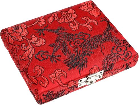 Toddmomy Lightweight Oboe Reed Case with Red Cloth Cover 6-capacity Oboe Reed Storage Box Protective Organizer for Portable Instrument Bag for Musician Use in Kuwait