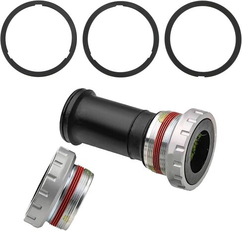 16Pcs Bottom Bracket Spacer Mountain Bike Bottom Bracket Washers Compatible with Shimano BB51 BB52 BB70 35x41mm Black(Thick 2.5mm 1.8mm 0.7mm) in Saudi Arabia