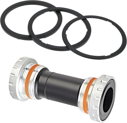 16Pcs Bottom Bracket Spacer Mountain Bike Bottom Bracket Washers Compatible with Shimano BB51 BB52 BB70 35x41mm Black(Thick 2.5mm 1.8mm 0.7mm) in Saudi Arabia