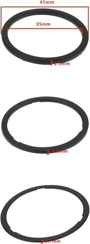 16Pcs Bottom Bracket Spacer Mountain Bike Bottom Bracket Washers Compatible with Shimano BB51 BB52 BB70 35x41mm Black(Thick 2.5mm 1.8mm 0.7mm) in Saudi Arabia