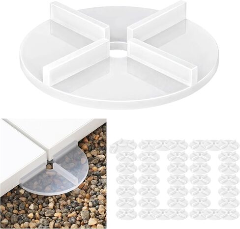 FoldTier 100 Pcs 1/8" Tile Spacers Plastic Tile Spacers Cross Leveling Ceramic Spacer Ceramic Installation Tools for Patio, Driveway, Walkways, Pool Deck Installation in Saudi Arabia