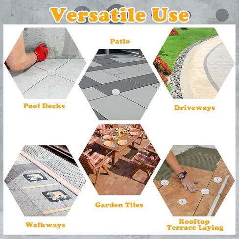 FoldTier 100 Pcs 1/8" Tile Spacers Plastic Tile Spacers Cross Leveling Ceramic Spacer Ceramic Installation Tools for Patio, Driveway, Walkways, Pool Deck Installation in Saudi Arabia