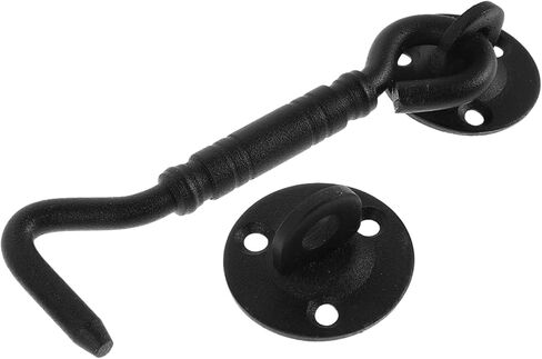 Heavy Duty Hook and Eye Latch Stainless Steel Security Latch for Doors Windows Gates Cabinets Durable Easy Installation Modern Aesthetic Design for Indoor Outdoor Use in Saudi Arabia