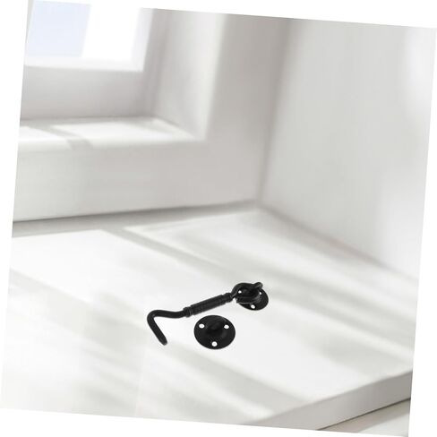 Heavy Duty Hook and Eye Latch Stainless Steel Security Latch for Doors Windows Gates Cabinets Durable Easy Installation Modern Aesthetic Design for Indoor Outdoor Use in Saudi Arabia