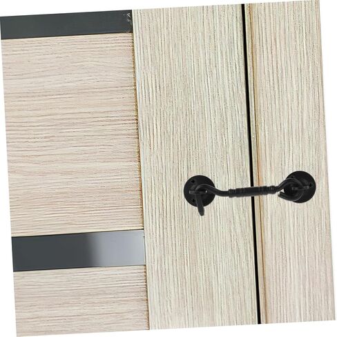 Heavy Duty Hook and Eye Latch Stainless Steel Security Latch for Doors Windows Gates Cabinets Durable Easy Installation Modern Aesthetic Design for Indoor Outdoor Use in Saudi Arabia