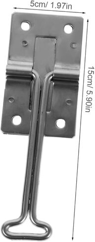 VALICLUD 1Set Stainless Steel Door Catch T Style Latch for Rv Trailers Compact and Portable Door Hook for Camper Accessories Easy Installation for Outdoor Adventures in Saudi Arabia