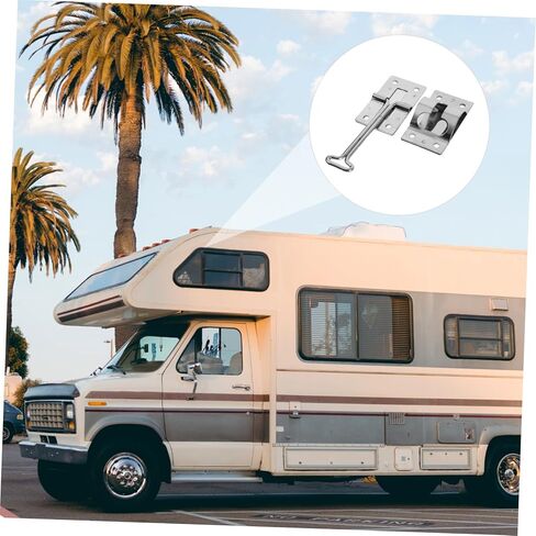 VALICLUD 1Set Stainless Steel Door Catch T Style Latch for Rv Trailers Compact and Portable Door Hook for Camper Accessories Easy Installation for Outdoor Adventures in Saudi Arabia