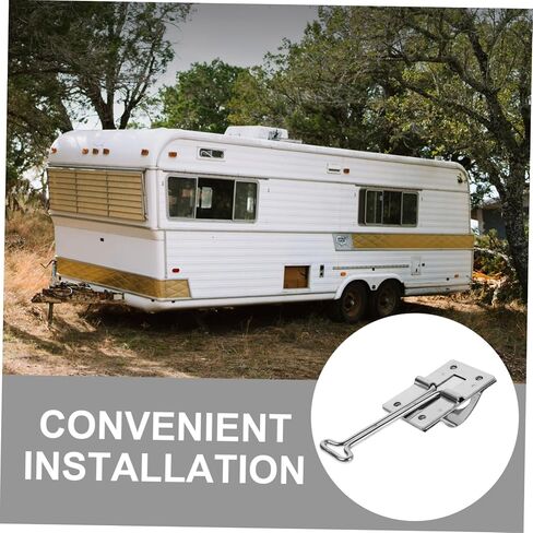VALICLUD 1Set Stainless Steel Door Catch T Style Latch for Rv Trailers Compact and Portable Door Hook for Camper Accessories Easy Installation for Outdoor Adventures in Saudi Arabia