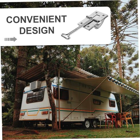 VALICLUD 1Set Stainless Steel Door Catch T Style Latch for Rv Trailers Compact and Portable Door Hook for Camper Accessories Easy Installation for Outdoor Adventures in Saudi Arabia