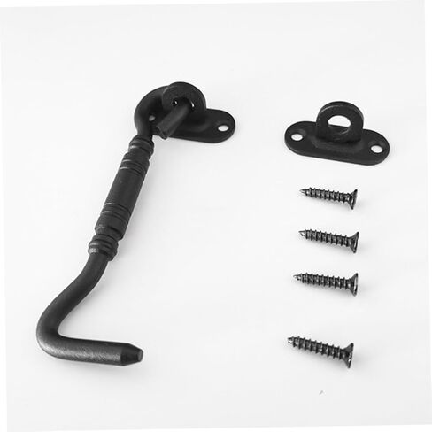 SEWACC 1Set Heavy Duty Hook Latch Barn Door Lock for Sliding Partition Doors Sleek Design Outdoor Gate Latch Durable and Stylish Door Security in Saudi Arabia