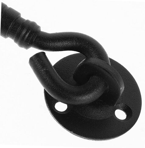 Stainless Steel Heavy-Duty Hook and Eye Door Latch Sturdy Replacement Lock for Indoor and Outdoor Use for Windows Gates and Sheds Black Finish in Saudi Arabia